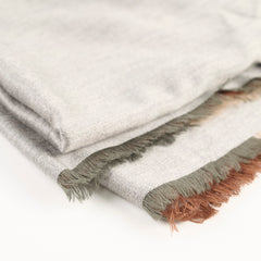 Hermes Grey Shawl 120cm