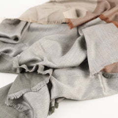 Hermes Grey Shawl 120cm