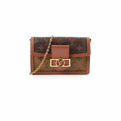 Louis Vuitton Dauphine Chain Wallet Reverse Monogram