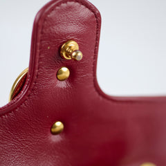 Gucci Small Marmont Beige/Burgundy