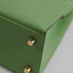 Hermes Kelly 25 Epsom Vert Criquet D Stamp 2019