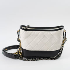 Chanel Small Grabrielle Bag White/Black