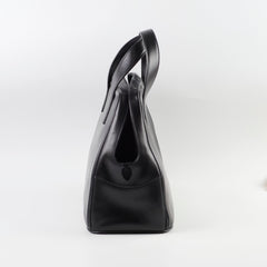 Prada Large Leather Tote Black