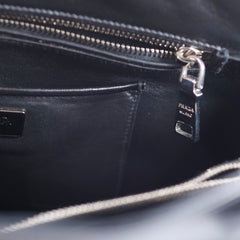 Prada Large Leather Tote Black