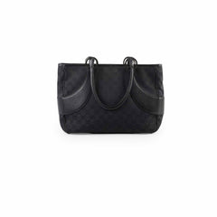 Gucci Monogram Shoulder Tote Bag Black