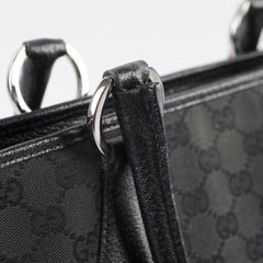 Gucci Monogram Shoulder Tote Bag Black