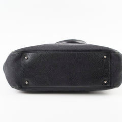 Gucci Monogram Shoulder Tote Bag Black