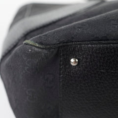 Gucci Monogram Shoulder Tote Bag Black