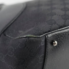 Gucci Monogram Shoulder Tote Bag Black