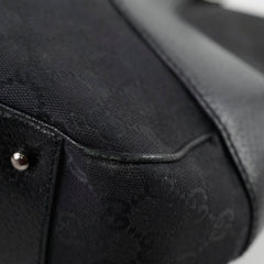 Gucci Monogram Shoulder Tote Bag Black