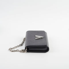 Louis Vuitton Twist Wallet On Chain Black Epi