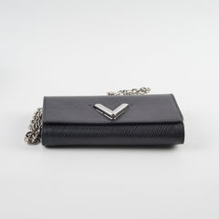 Louis Vuitton Twist Wallet On Chain Black Epi