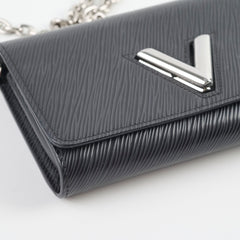 Louis Vuitton Twist Wallet On Chain Black Epi