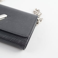Louis Vuitton Twist Wallet On Chain Black Epi
