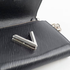 Louis Vuitton Twist Wallet On Chain Black Epi