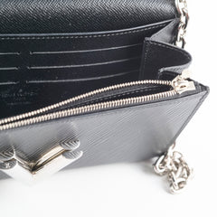 Louis Vuitton Twist Wallet On Chain Black Epi