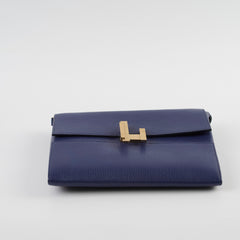 Hermes Cinhetic To Go Wallet Navy