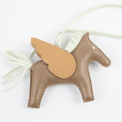 Hermes Pegasus Rodeo MM Biscuit/ Etoupe/ Vert Fizz