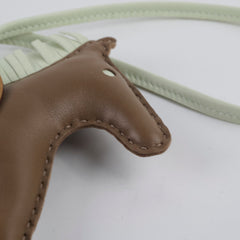 Hermes Pegasus Rodeo MM Biscuit/ Etoupe/ Vert Fizz