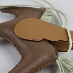 Hermes Pegasus Rodeo MM Biscuit/ Etoupe/ Vert Fizz