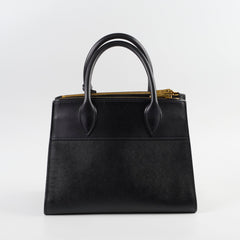 Prada Esplanade Tote Safiano with City  Calf Black