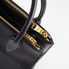 Prada Esplanade Tote Safiano with City  Calf Black