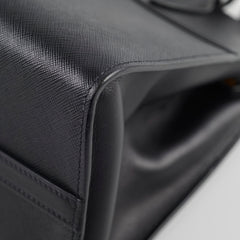 Prada Esplanade Tote Safiano with City  Calf Black