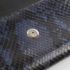 Louis Vuitton Snakeskin Shoulder Bag Navy