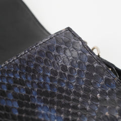 Louis Vuitton Snakeskin Shoulder Bag Navy