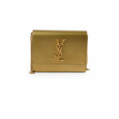 Saint Laurent Kate Box Cross Body Bag Gold