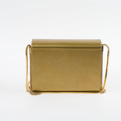Saint Laurent Kate Box Cross Body Bag Gold