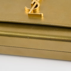 Saint Laurent Kate Box Cross Body Bag Gold