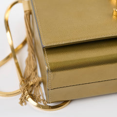 Saint Laurent Kate Box Cross Body Bag Gold