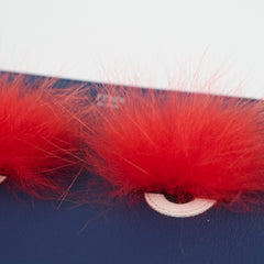 Fendi Monster Clutch Blue/Red