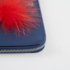 Fendi Monster Clutch Blue/Red