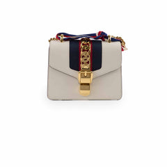 Gucci Sylvie Small Chain Bag White/Ivory
