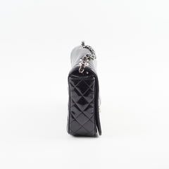 Chanel Patent Medium Coco Boy Flap Black