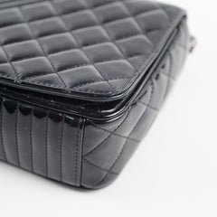 Chanel Patent Medium Coco Boy Flap Black