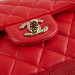 Chanel Medium Classic Flap Red Lambskin