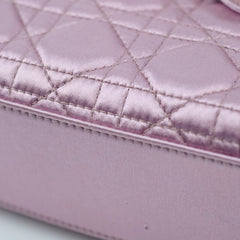 Dior Small Lady Dior Bag Pink Silk Crystals