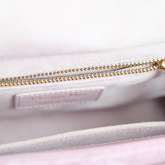 Dior Small Lady Dior Bag Pink Silk Crystals