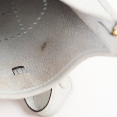 Hermes Mini Evelyn Bleu Pale/Gris Etain Clemence B Stamp 2023