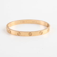 Cartier Love Bracelet Size 17 Pink Gold