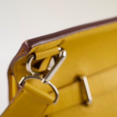Hermes Jypsiere 34 Clemence Yellow M Square Stamp