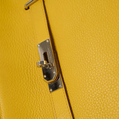 Hermes Jypsiere 34 Clemence Yellow M Square Stamp