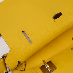 Hermes Jypsiere 34 Clemence Yellow M Square Stamp