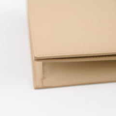 Saint Laurent Beige Clutch Grained Calfskin