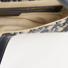 Christian Dior Medium Oblique Saddle Bag Navy