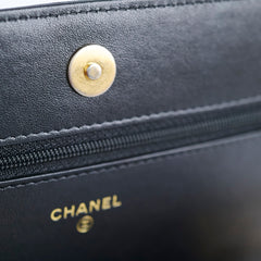 Chanel Caviar Boy Wallet on Chain WOC Black