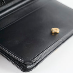 Chanel Caviar Boy Wallet on Chain WOC Black